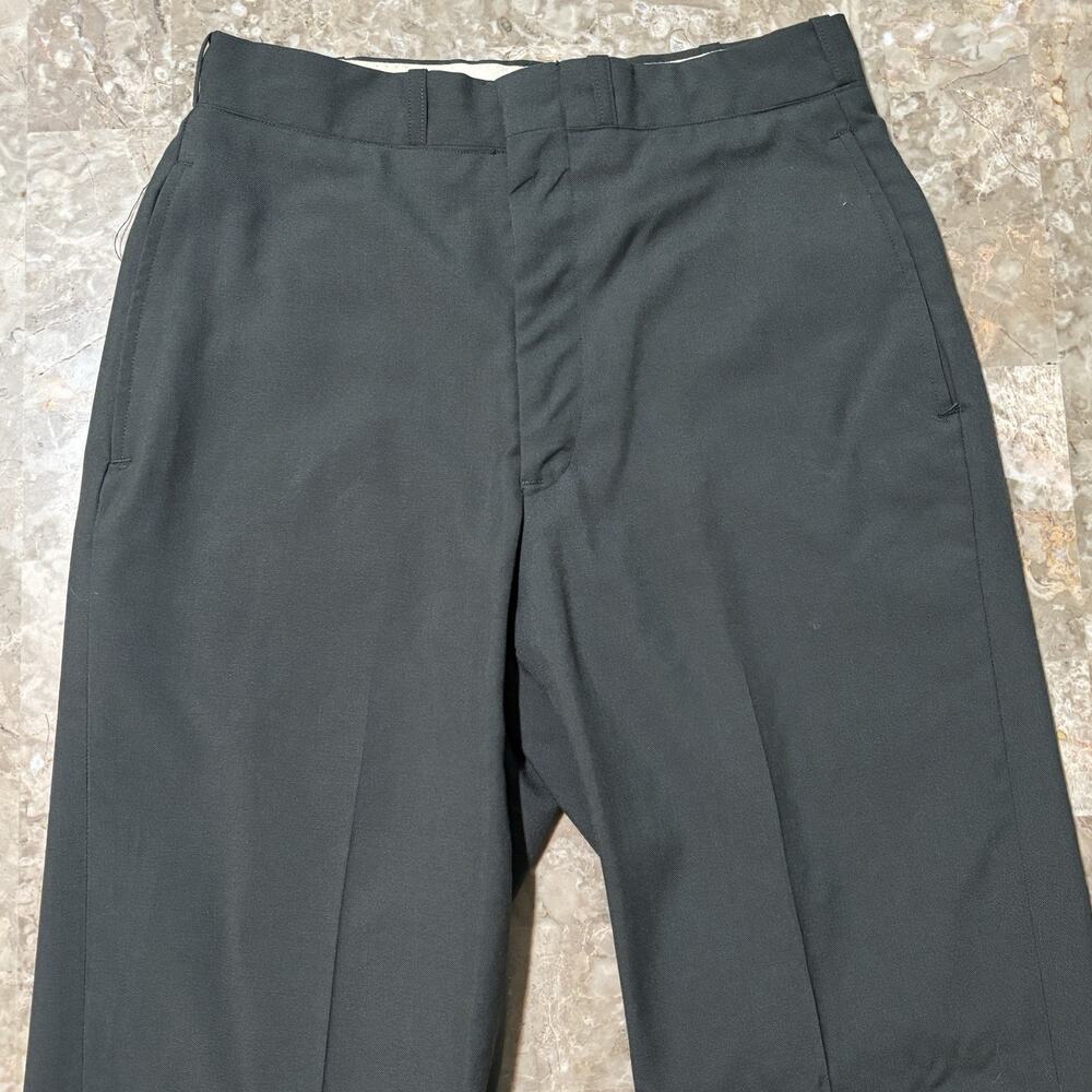 Vintage Military Pants Mens 28s 28x30 Green Trousers Wool Trop AG344 Class 3 70s